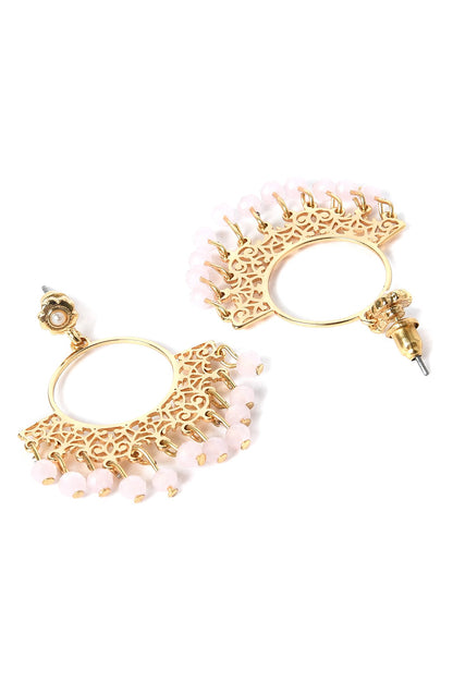 Pink Filigree Dangler Earrings