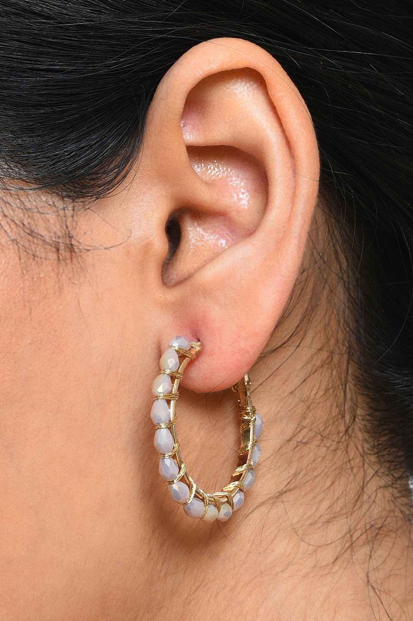 Beuge Handcrafted Casual Hoop Earings