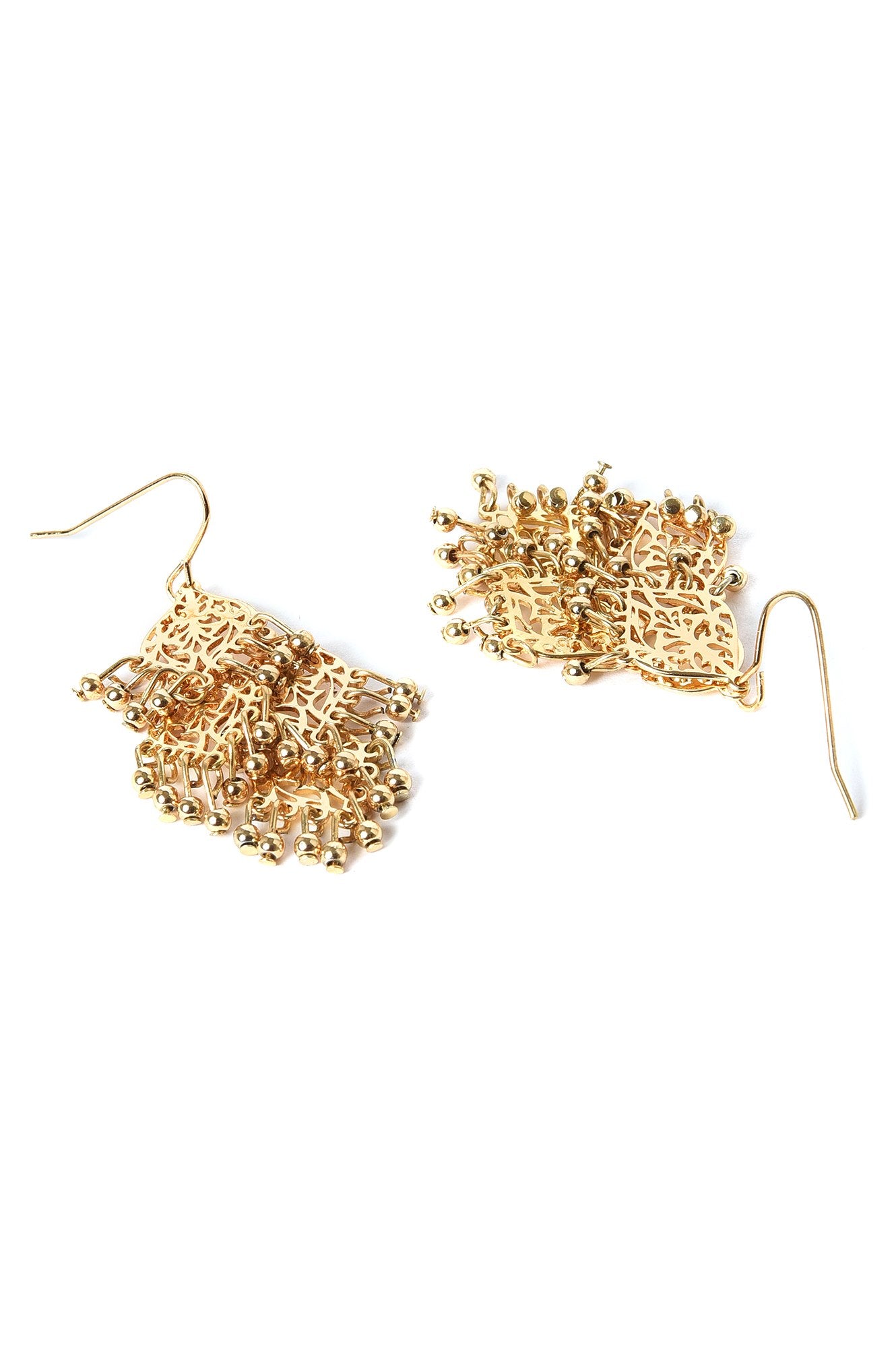 Gold Filigree Dangler Earrings