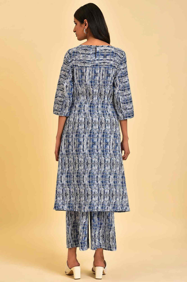 Blue Printed Contemporary Co-Ord Set