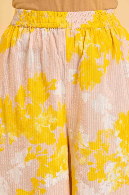 Pink Floral Printed Top &amp; Flared Pants Set - wforwoman