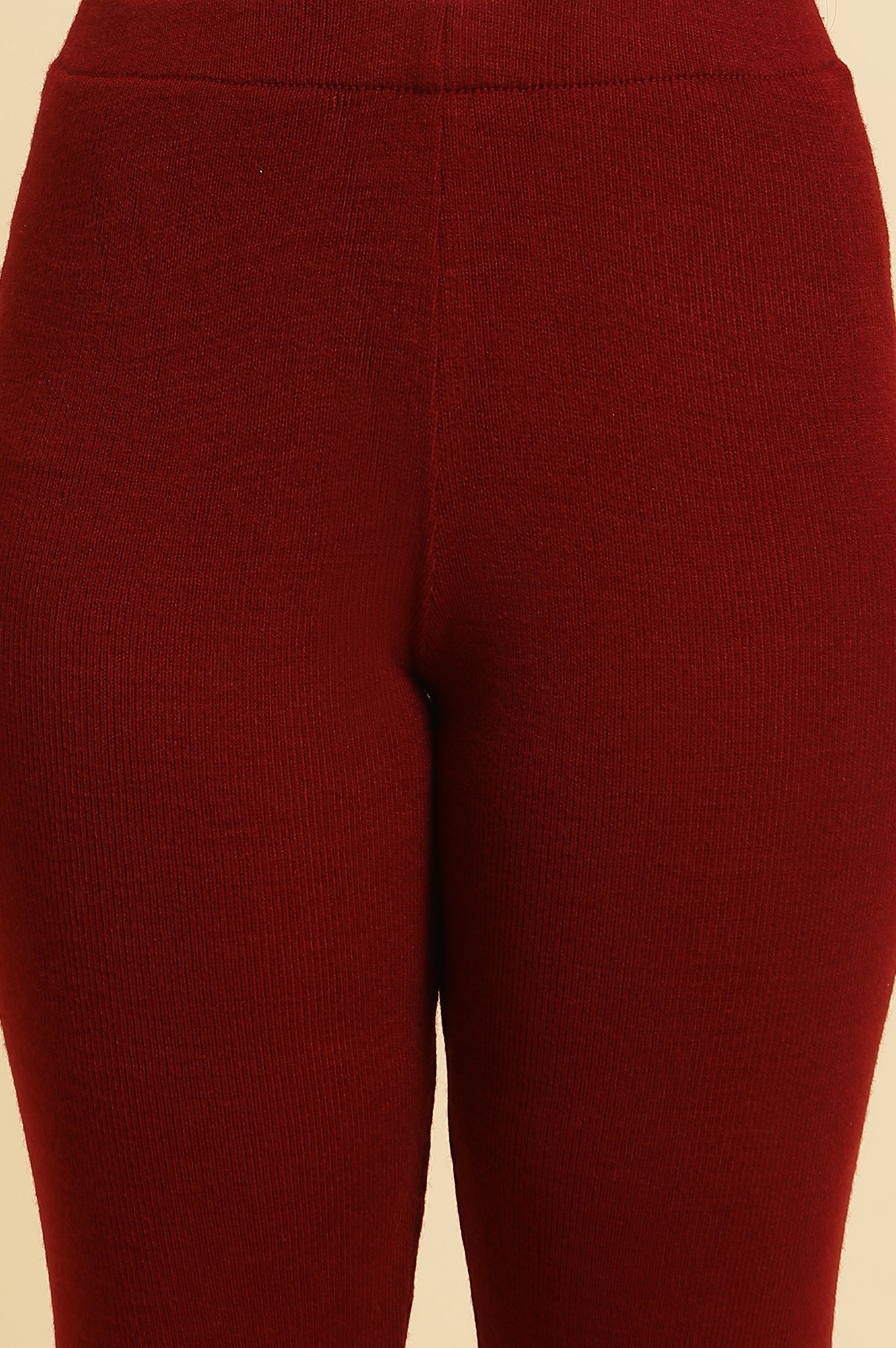 Red Acrylic Winter Tights