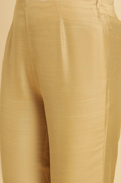 Golden Solid Slim Pants - wforwoman