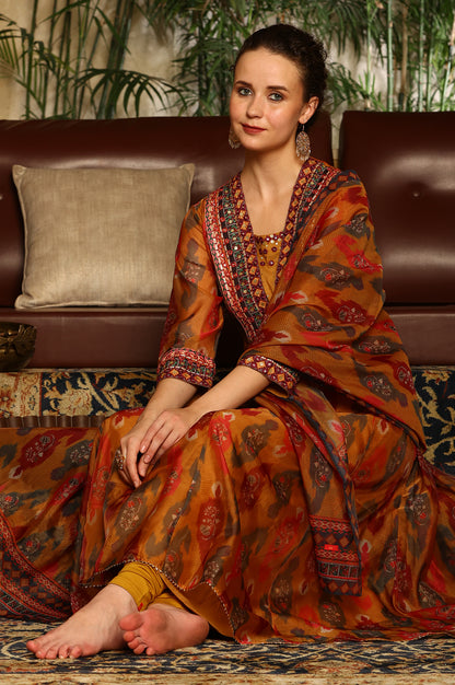 raw silk dresses with ikkat dupattas Ikkat Dupatta with Dress