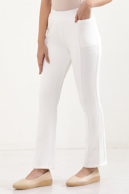 Off-White Boot Cut Yoga Pants