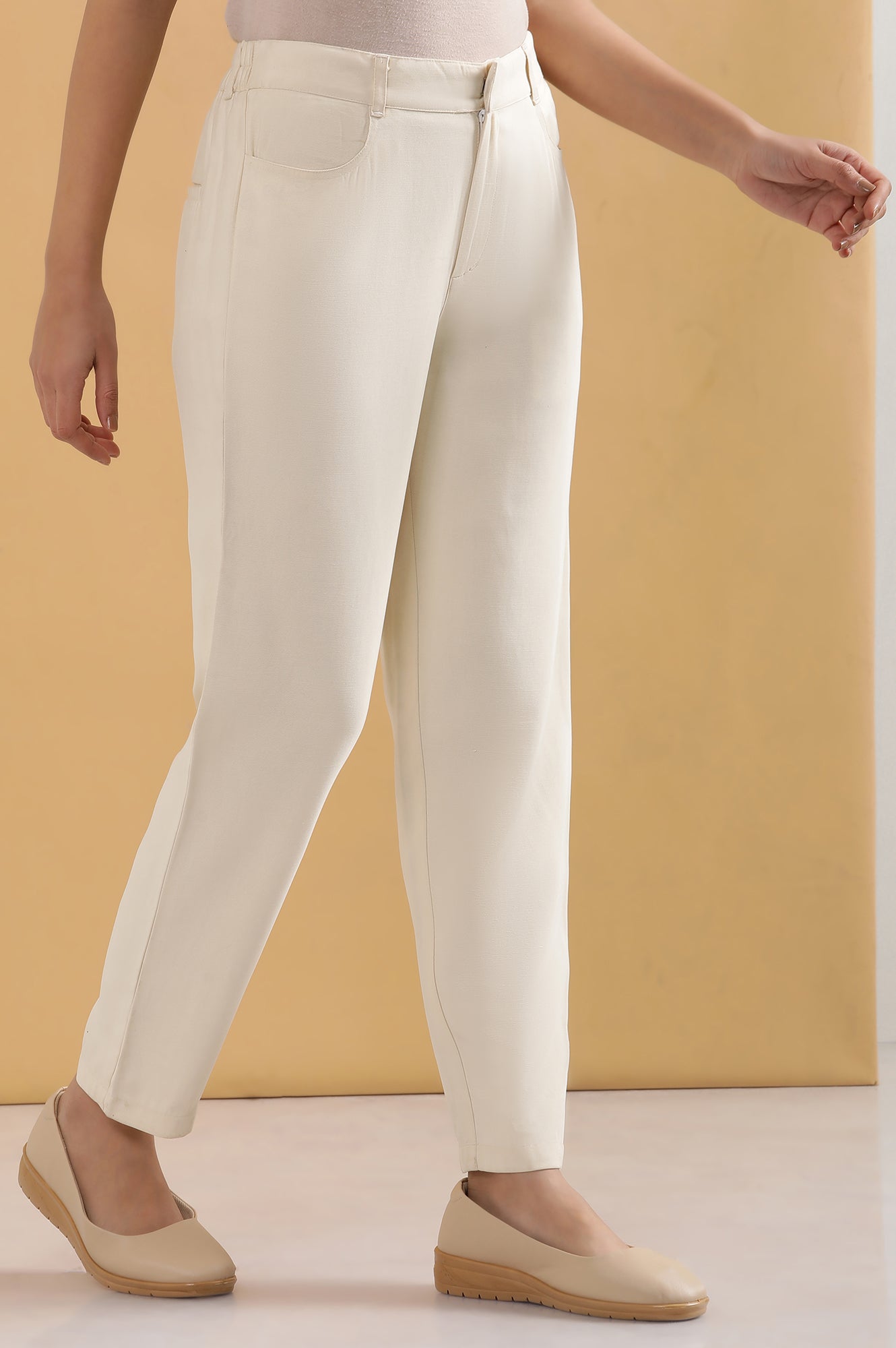 SEMI COUTURE Women Straight Pants Y5SM14V560 Beige