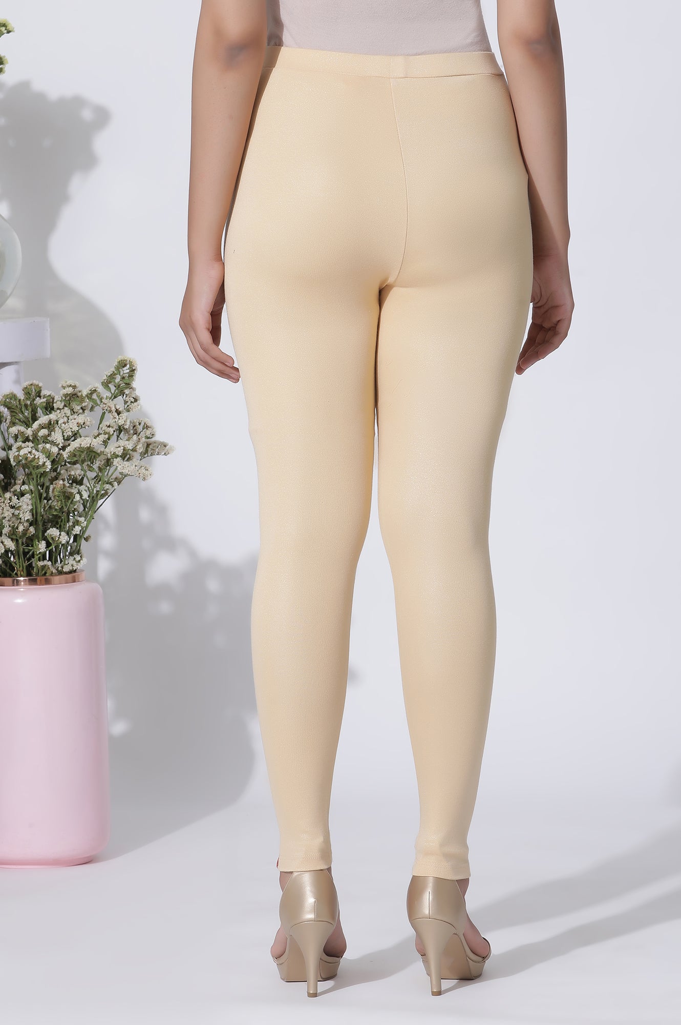 Peach Ankle Length Tights