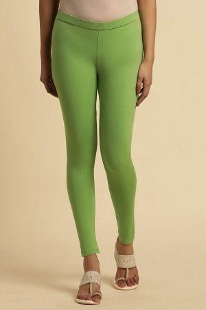 Pear Green Knitted Tights - wforwoman