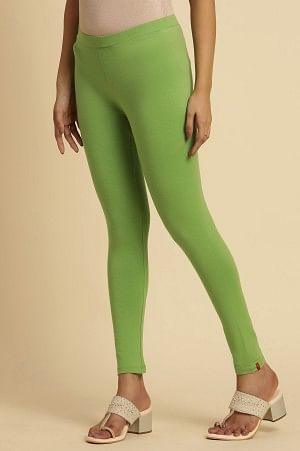Pear Green Knitted Tights - wforwoman