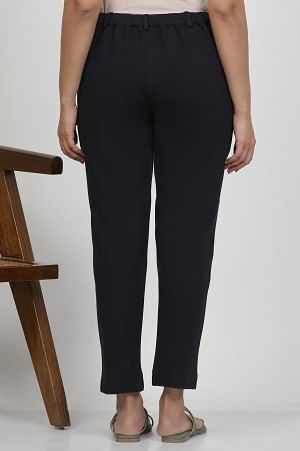 Blue Slim-Fit Work Wear Trousers