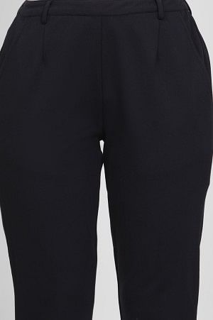 Blue Slim-Fit Work Wear Trousers