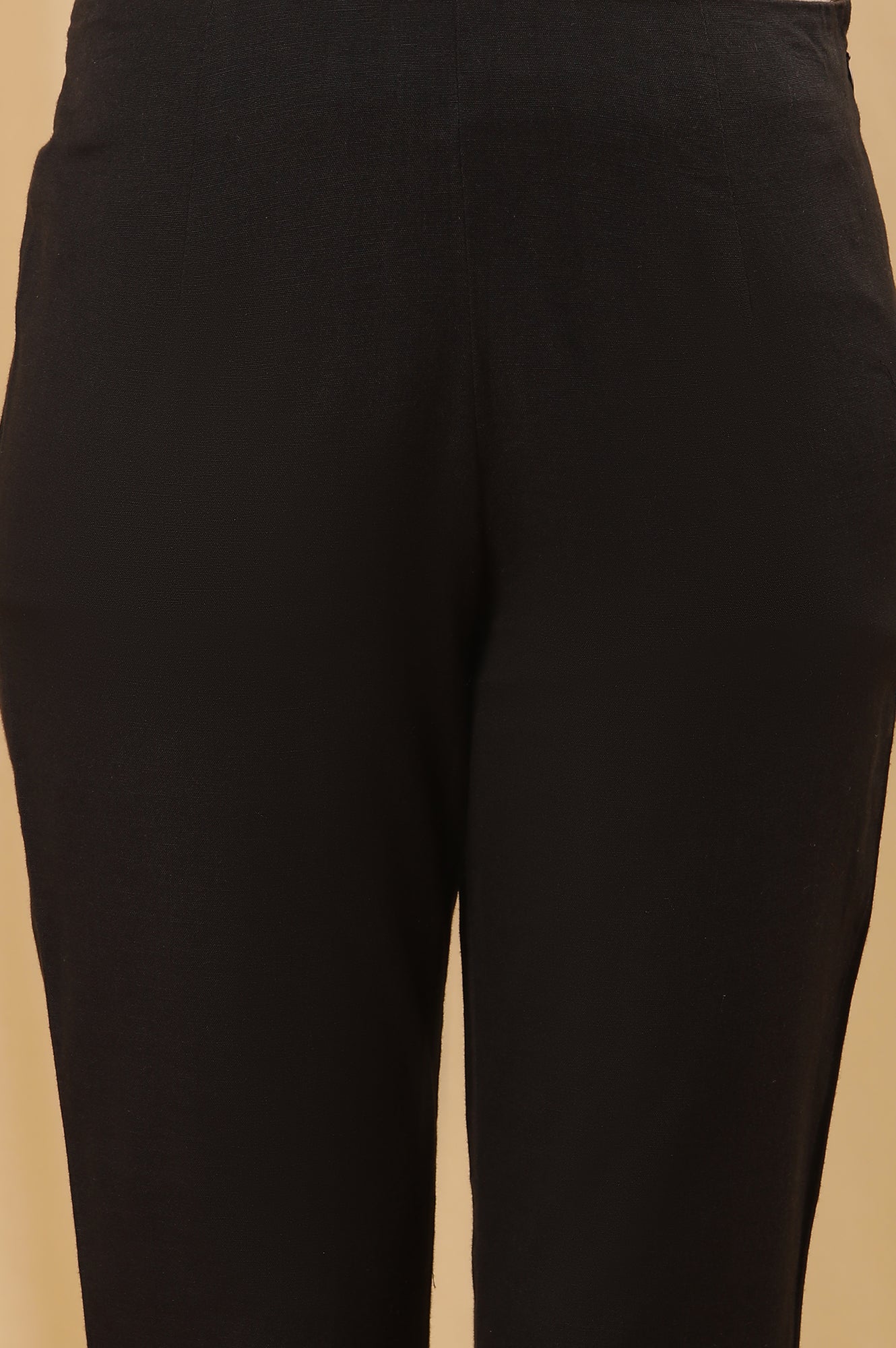 Black Geometric Printed Kurta And Trousers Set