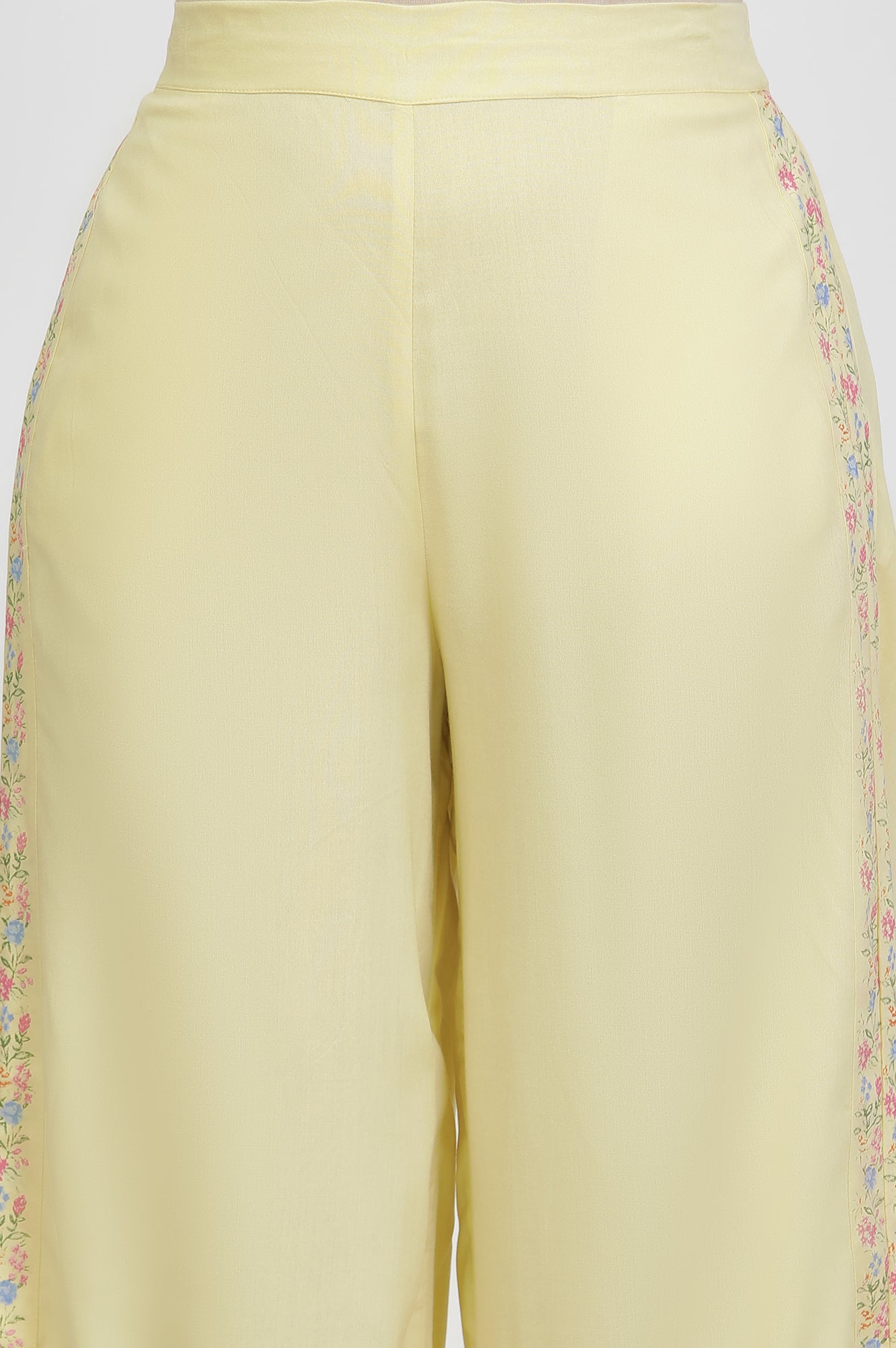 Yellow Embroidered Kurta And Pants Set