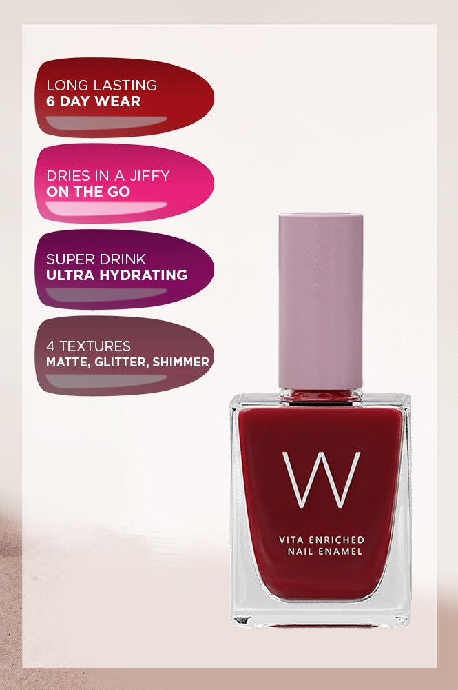 W Vita Enriched Nail Enamel - Rouge