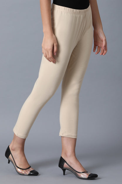 Beige Leggings