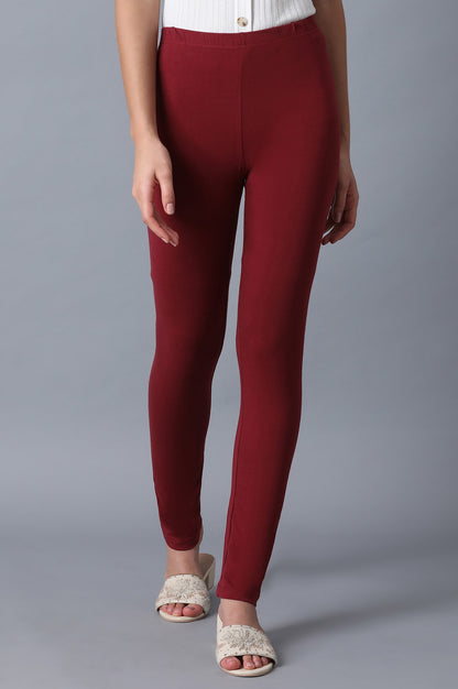 Maroon Leggings