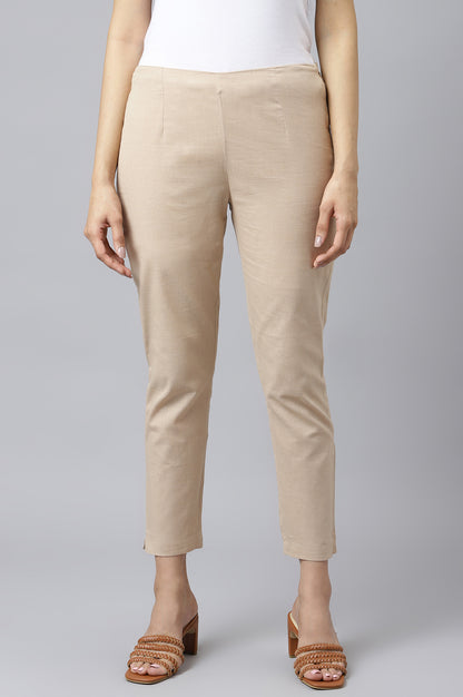 Beige Slim Pants