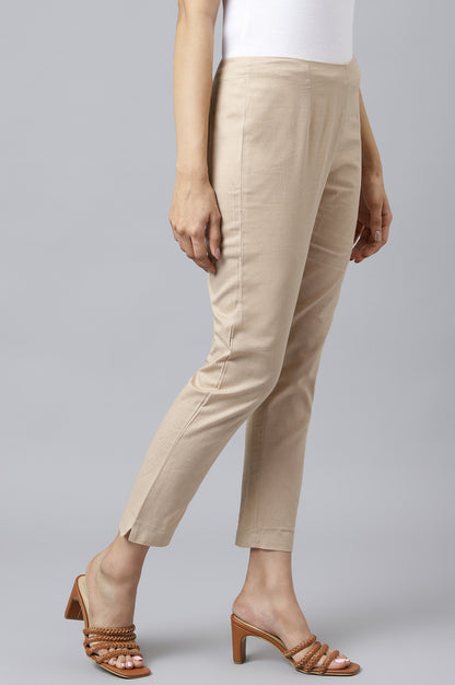 Beige Slim Pants