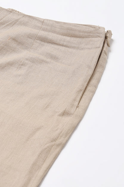 Beige Slim Pants