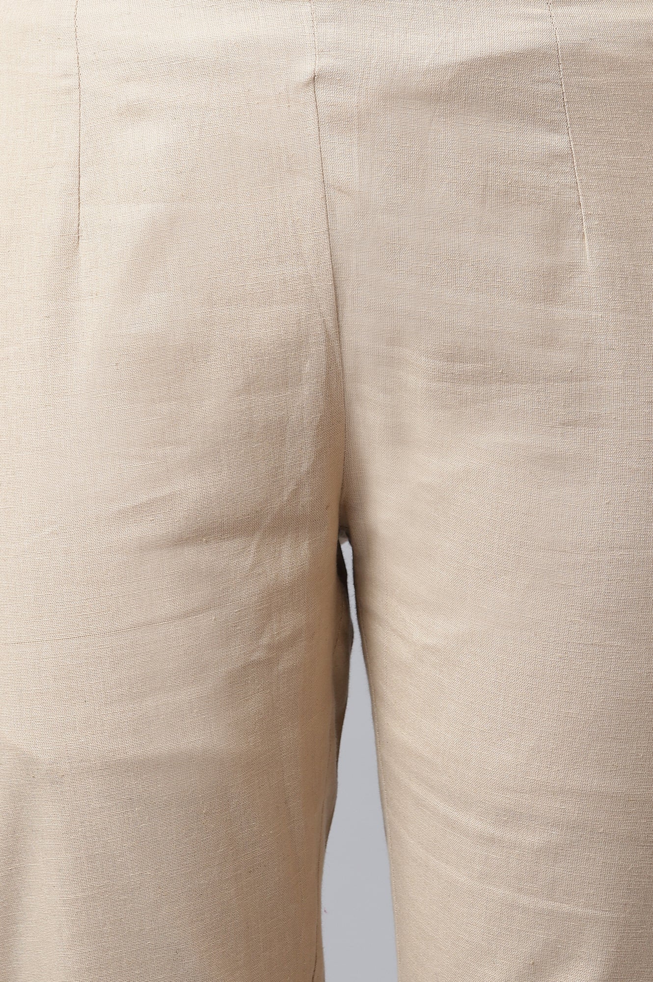 Beige Slim Pants