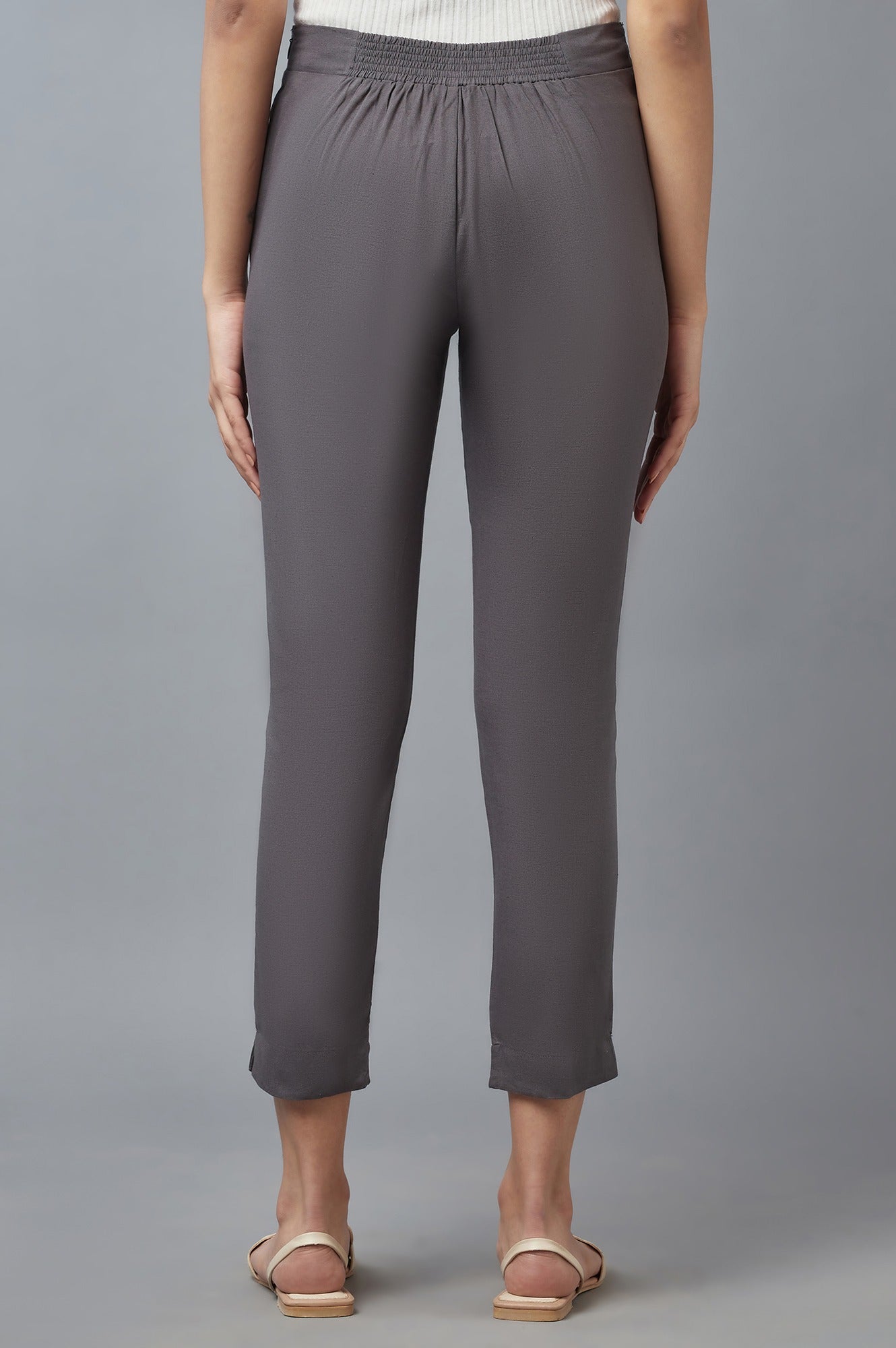 Women Grey Slim Pants