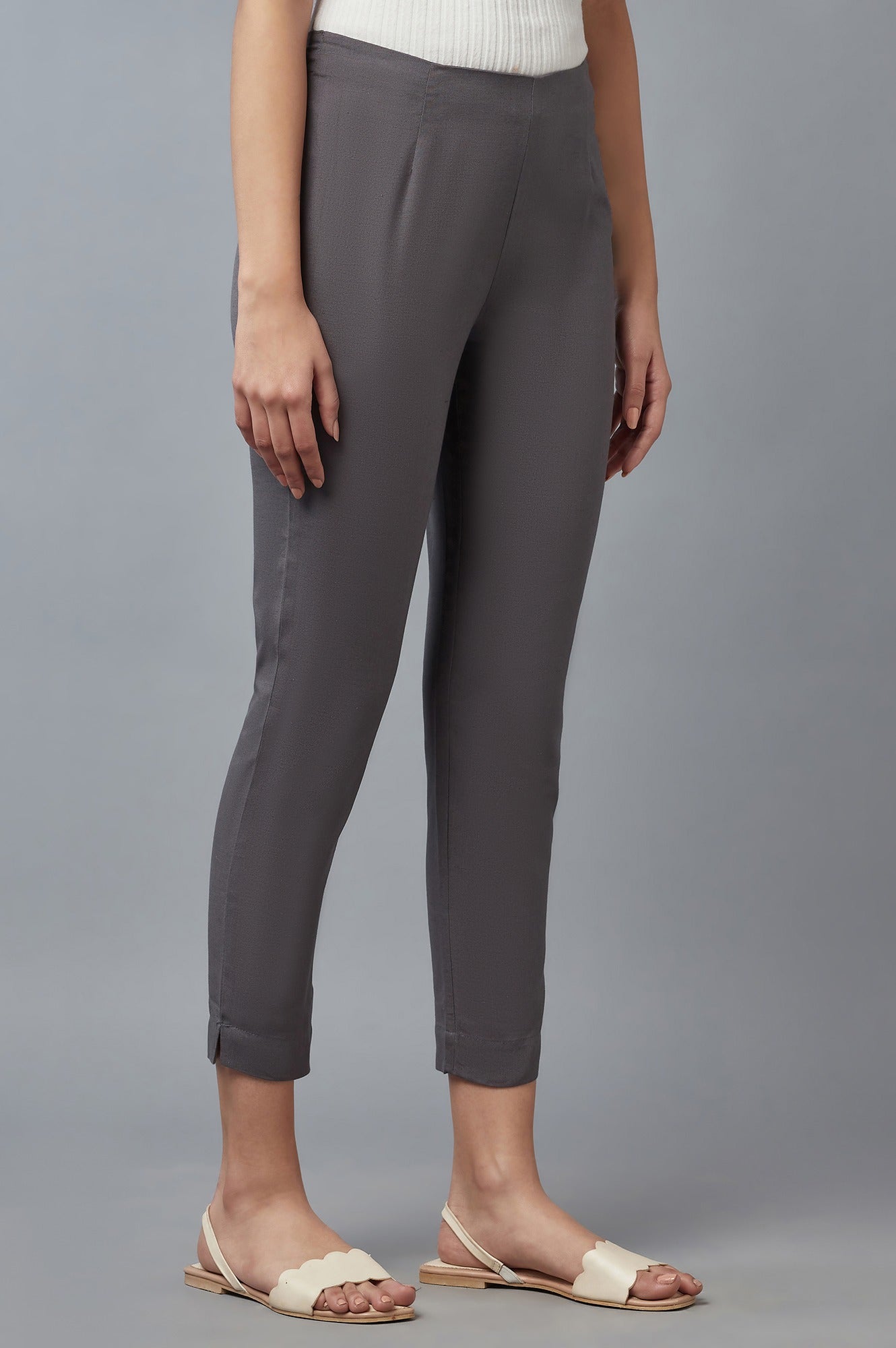 Women Grey Slim Pants